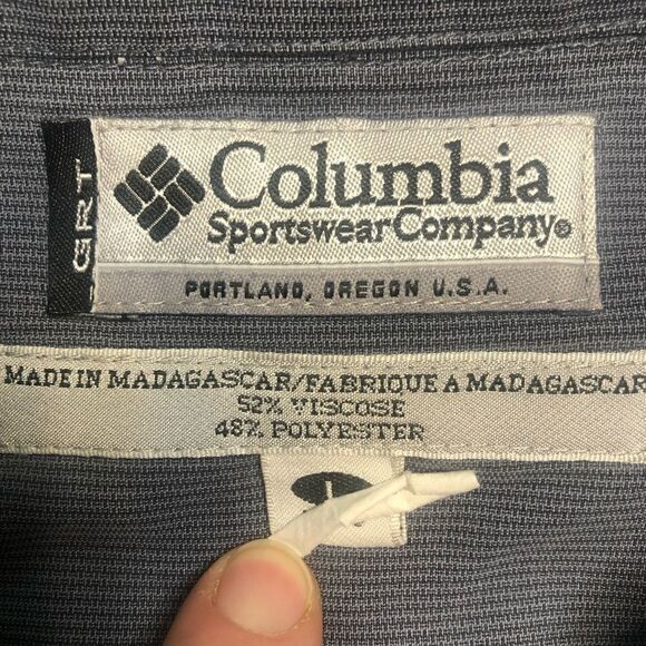 COLUMBIA GRT SHORT SLEEVE BUTTON DOWN SHIRT L - Picture 6 of 11